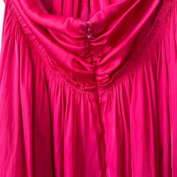 New J. Crew Collection Pink Halter Midi Dress Size 20 - Picture 6 of 10